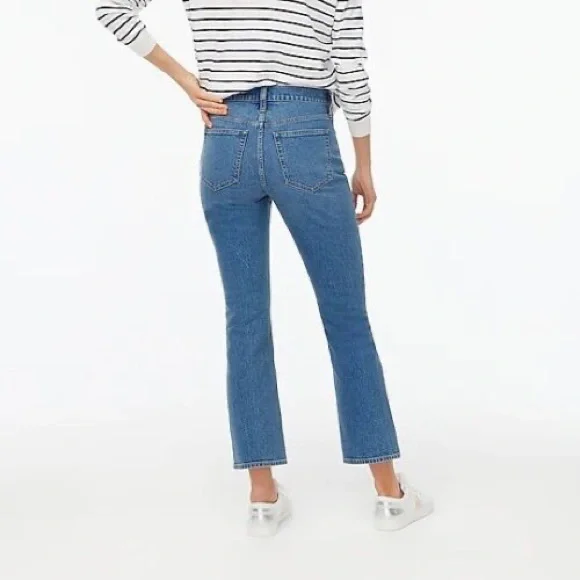 SOLD J crew mid rise crop flare jeans - Picture 2 of 2